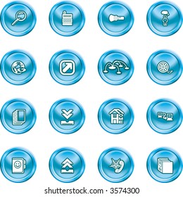 Computing and Website Icons.  A set of shiny Computing and Website Icons