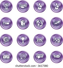 Computing and Website Icons A set of shiny Computing and Website Icons
