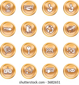 Computing and Website Icons A set of shiny Computing and Website Icons