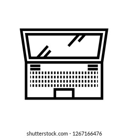 compyuter icon isolated on white background, vector illustration