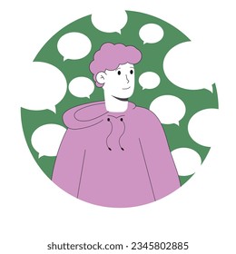 comunicate art vector design flat