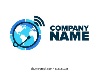 Comunication Company Logo Vector Graphics