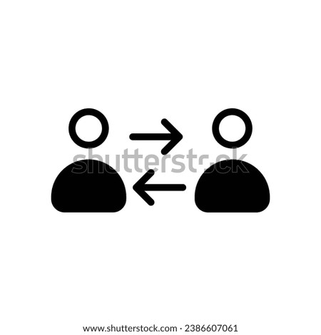 Comunication icon isolate white background vector stock illustration.