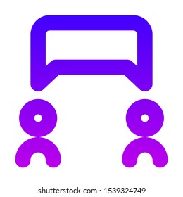 Comunication Icon Outline Style Black. Perfect for website mobile app presentation and any other projects. Editable vector. 24 X 24 Pixel Perfect.