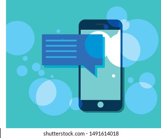 comunication smartphone mobile vector illustration