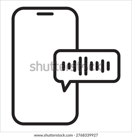 Comunication stock icon outline vector