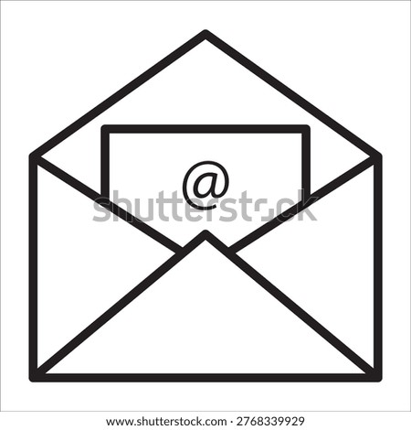 Comunication stock icon outline vector