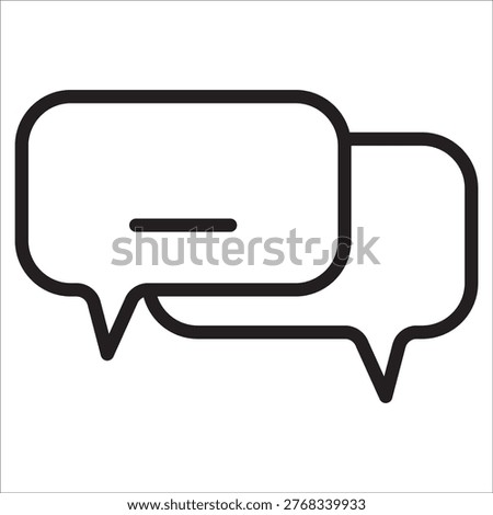 Comunication stock icon outline vector