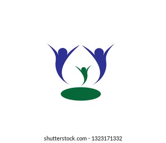 Comunity people care logo and symbols template- Vector
