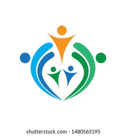 comunity people logo and symbol