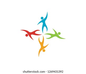 Comunity People Logo Template vector