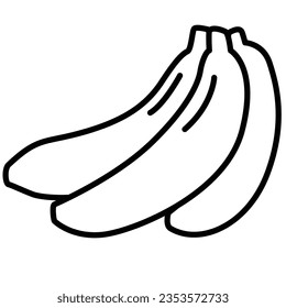 con Banana Simple Vektor Minimalist