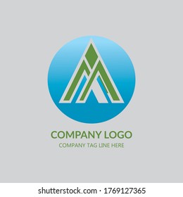 A I Con Design Logo illustration Company web and mobile graphic design, logo Vector.