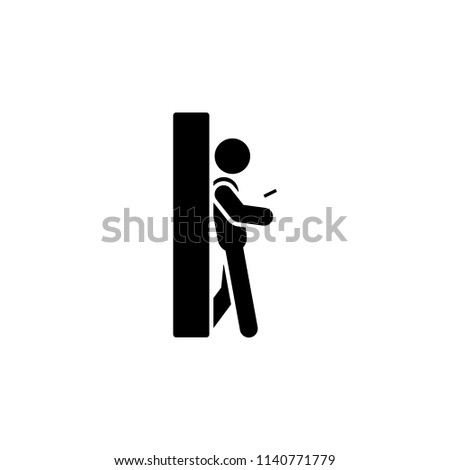 concealed surveillance icon. Element of detective icon for mobile concept and web apps. Glyph concealed surveillance icon can be used for web and mobile
