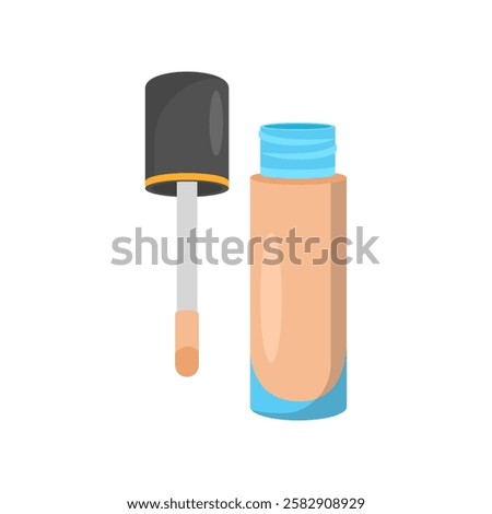 Concealer, Beauty and Spa Vector isolated Illustration