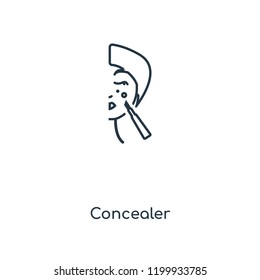 Concealer concept line icon. Linear Concealer concept outline symbol design. This simple element illustration can be used for web and mobile UI/UX.