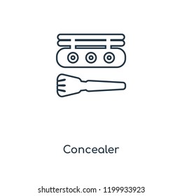 Concealer concept line icon. Linear Concealer concept outline symbol design. This simple element illustration can be used for web and mobile UI/UX.