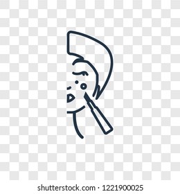 Concealer concept vector linear icon isolated on transparent background, Concealer concept transparency concept in outline style