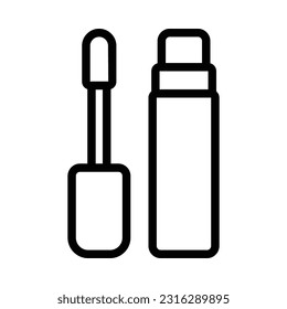 Cosmetic Flat Icon Logo Illustration von Concealer. Kosmetisches Symbol-Set. Geeignet für Webdesign, Logo, App.