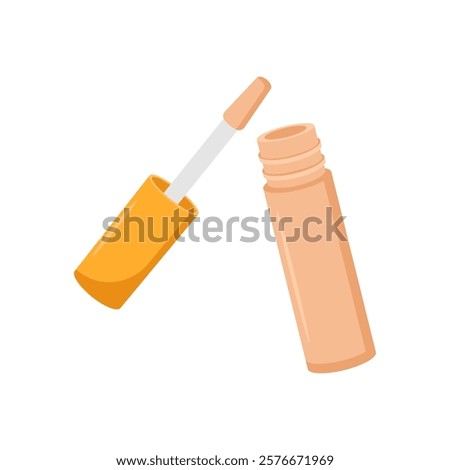 Concealer, Cosmetics Vector Illustration Isolated