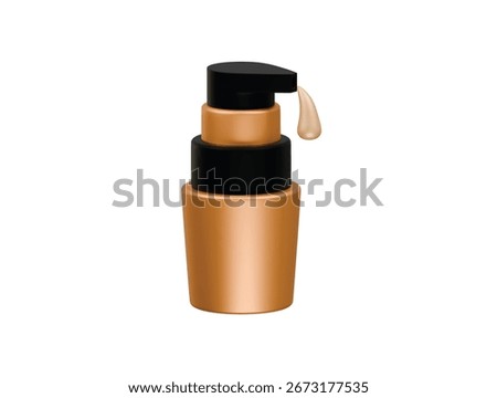 concealer icon 3d illustration render