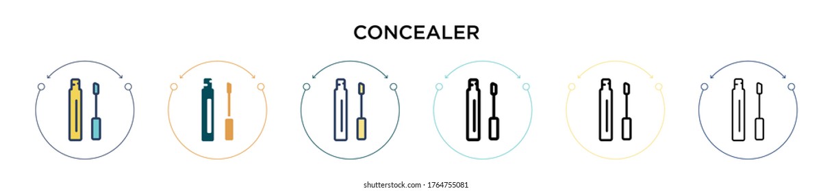 Icono de marco en el estilo relleno, delgado, contorno y trazo. Ilustración vectorial de dos iconos vectoriales coloridos y negros pueden utilizarse para móviles, ui, web