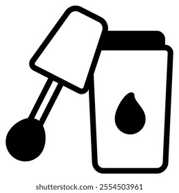 concealer icon with mixed style. Suitable for website design, logo, app, UI and etc. Based on the size of the icon in general, so it can be reduced.