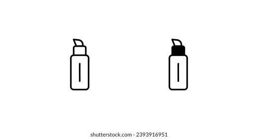 concealer icon with white background vector stock illustration