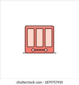 ICONO DE LÍNEA RELLENADA DE PALLETTE DE CONCEALER