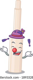 A concealer stick cartoon design style succeed playing juggling