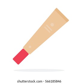 Concealer vector flat material design object. Isolated illustration on white background.