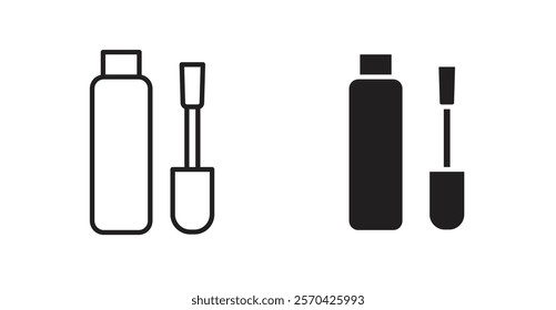 Concealer vector web icons set