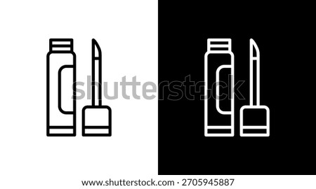 Concealer White Icon Set Design