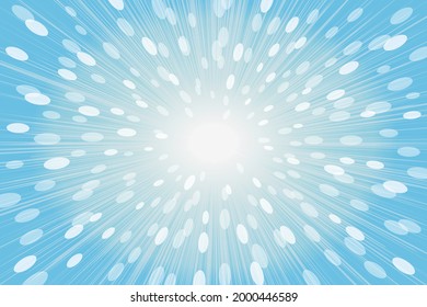 Concentrated background of ellipse with a sense of speed_light blue