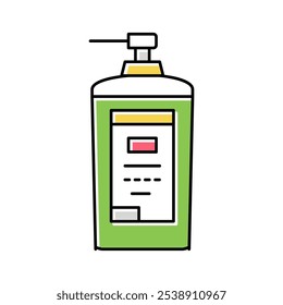 concentrated detergent with dispenser color icon vector. concentrated detergent with dispenser sign. isolated symbol illustration