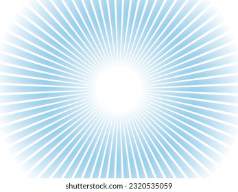 Concentrated line abstract background of the image of vivid sun rays falling _ light blue