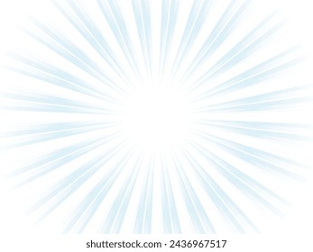 Concentrated line background of the image of sun rays emitting a slightly cool light_light blue