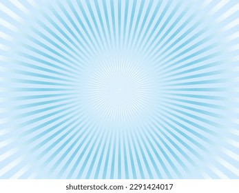 Konzentrierter Zeilenhintergrund eines Bildes, das intensiv hellblau ausstrahlt