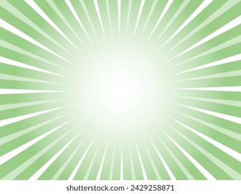 Concentrated line background material with a bright, refreshing and fun image_green