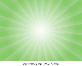 Concentrated line background material with an image of faint sunlight shining _ light green