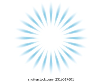 Concentrated line background material of sun rays image like fireworks shining in the sky_light blue