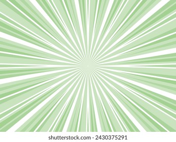 Concentrated line background material that radiates vigorously_green