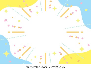 Concentrated line background for a pop and fun image, vector illustration