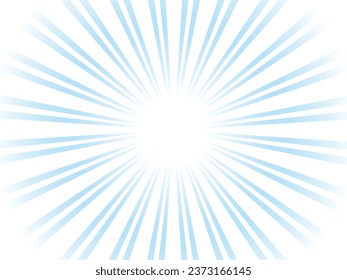 Concentrated line background of simple shining sun rays image_light blue