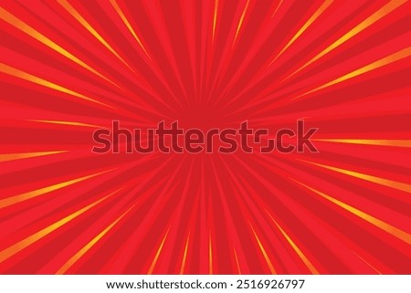 Concentrated line red background ray design.