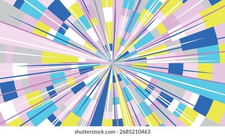 Líneas concentradas: una Imagen de fondo de un patrón de mosaico con una sensación de velocidad