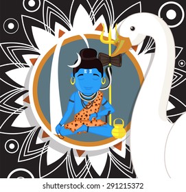 Concentrating Lord Shiva
