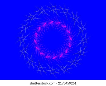 concentration double circle  abstract background, vector
