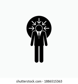 Concentration Icon. Mind Concentrate Symbol - Vector Logo Template.