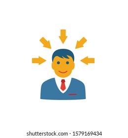 Concentration icon. Simple element from productivity icons collection. Creative Concentration icon ui, ux, apps, software and infographics.